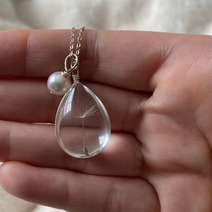 Dandelion Wish Pendant Necklace